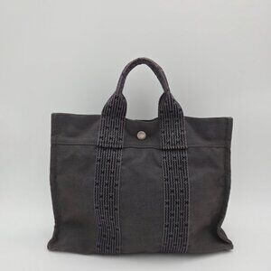 Hermes Toile Herline PM in Grey